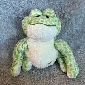 Ganz Webkinz 8” Spotted Frog Green Cream Plush Stuffed Animal No Code